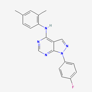 molecular formula C19H16FN5 B2900985 N-(2,4-dimethylphenyl)-1-(4-fluorophenyl)-1H-pyrazolo[3,4-d]pyrimidin-4-amine CAS No. 890897-09-3