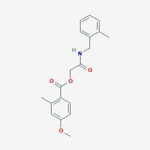 molecular formula C19H21NO4 B2900995 2-((2-Methylbenzyl)amino)-2-oxoethyl 4-methoxy-2-methylbenzoate CAS No. 1794931-39-7