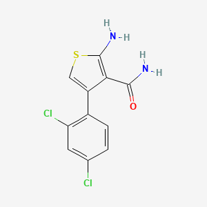 molecular formula C11H8Cl2N2OS B2901016 2-Amino-4-(2,4-dichlorophenyl)thiophene-3-carboxamide CAS No. 904998-77-2