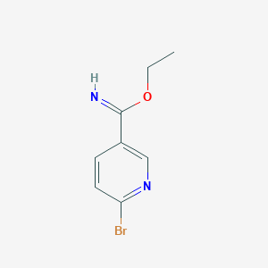 3-Pyridinecarboximidic acid, 6-bromo-, ethyl ester