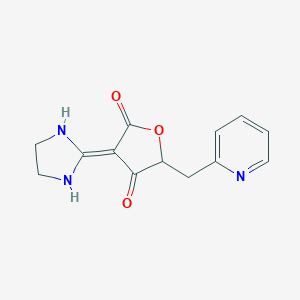 3-imidazolidin-2-ylidene-5-(pyridin-2-ylmethyl)oxolane-2,4-dione