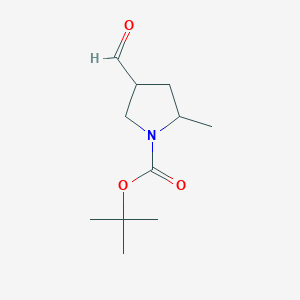 molecular formula C11H19NO3 B2901092 Tert-butyl 4-formyl-2-methylpyrrolidine-1-carboxylate CAS No. 1374657-82-5