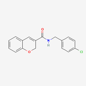 molecular formula C17H14ClNO2 B2901093 N-(4-chlorobenzyl)-2H-chromene-3-carboxamide CAS No. 338760-92-2