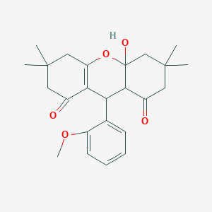 molecular formula C24H30O5 B290110 4a-hydroxy-9-(2-methoxyphenyl)-3,3,6,6-tetramethyl-3,4,4a,5,6,7,9,9a-octahydro-1H-xanthene-1,8(2H)-dione 