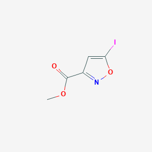 molecular formula C5H4INO3 B2901100 Methyl 5-iodo-1,2-oxazole-3-carboxylate CAS No. 2137943-92-9