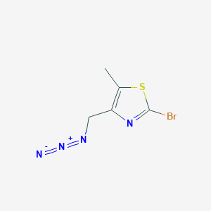 molecular formula C5H5BrN4S B2901112 4-(Azidomethyl)-2-bromo-5-methyl-1,3-thiazole CAS No. 2375269-79-5