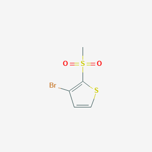 molecular formula C5H5BrO2S2 B2901119 3-Bromo-2-methanesulfonylthiophene CAS No. 35634-06-1
