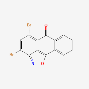 B2901130 3,5-dibromo-6H-anthra[1,9-cd]isoxazol-6-one CAS No. 82840-40-2