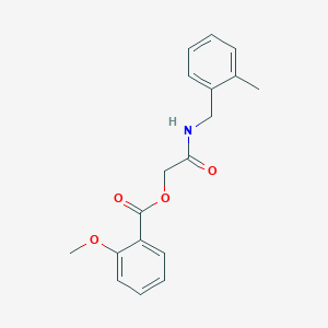 B2901131 [2-[(2-Methylphenyl)methylamino]-2-oxoethyl] 2-methoxybenzoate CAS No. 1794935-38-8