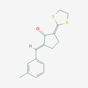 2-(1,3-Dithiolan-2-ylidene)-5-(3-methylbenzylidene)cyclopentanone