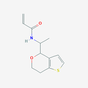 N-[1-(6,7-Dihydro-4H-thieno[3,2-c]pyran-4-yl)ethyl]prop-2-enamide