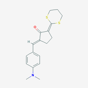 2-[4-(Dimethylamino)benzylidene]-5-(1,3-dithian-2-ylidene)cyclopentanone