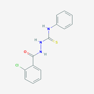molecular formula C14H12ClN3OS B2901161 2-(2-Chlorobenzoyl)-N-phenylhydrazinecarbothioamide CAS No. 26036-04-4