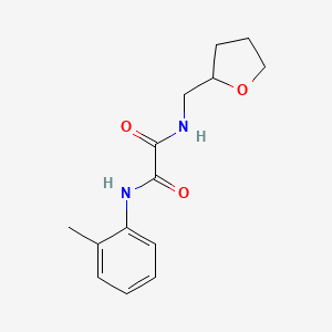 molecular formula C14H18N2O3 B2901192 N'-(2-methylphenyl)-N-(oxolan-2-ylmethyl)oxamide CAS No. 331428-09-2