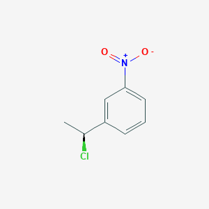 molecular formula C8H8ClNO2 B2901206 1-[(1S)-1-chloroethyl]-3-nitrobenzene CAS No. 2137077-91-7