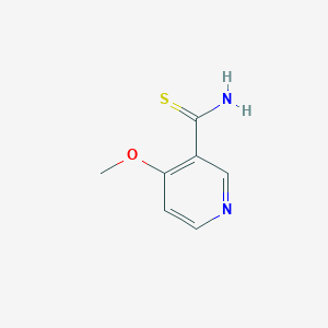 molecular formula C7H8N2OS B2901211 3-Pyridinecarbothioamide, 4-methoxy- CAS No. 435271-27-5