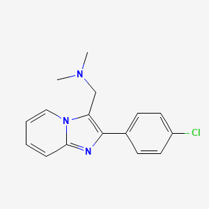 [2-(4-chlorophenyl)imidazo[1,2-a]pyridin-3-yl]-N,N-dimethylmethanamine