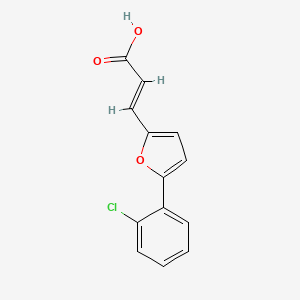 molecular formula C13H9ClO3 B2901233 3-[5-(2-Chlorophenyl)-2-furyl]acrylic acid CAS No. 58110-39-7