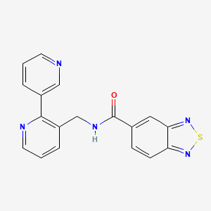 N-([2,3'-bipyridin]-3-ylmethyl)benzo[c][1,2,5]thiadiazole-5-carboxamide