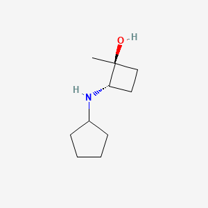 molecular formula C10H19NO B2901294 (1S,2S)-2-(Cyclopentylamino)-1-methylcyclobutan-1-ol CAS No. 2303549-27-9