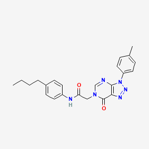 molecular formula C23H24N6O2 B2901302 N-(4-butylphenyl)-2-(7-oxo-3-(p-tolyl)-3H-[1,2,3]triazolo[4,5-d]pyrimidin-6(7H)-yl)acetamide CAS No. 863018-89-7