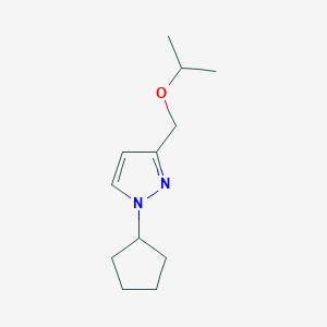 molecular formula C12H20N2O B2901317 1-cyclopentyl-3-(isopropoxymethyl)-1H-pyrazole CAS No. 1855949-57-3