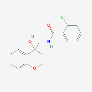 B2901331 2-chloro-N-((4-hydroxychroman-4-yl)methyl)benzamide CAS No. 1396678-12-8