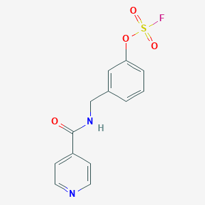 B2901346 4-[(3-Fluorosulfonyloxyphenyl)methylcarbamoyl]pyridine CAS No. 2411262-59-2