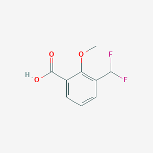 molecular formula C9H8F2O3 B2901348 3-(Difluoromethyl)-2-methoxybenzoic acid CAS No. 1785584-14-6