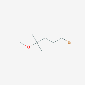 molecular formula C7H15BrO B2901354 1-Bromo-4-methoxy-4-methylpentane CAS No. 1870108-92-1