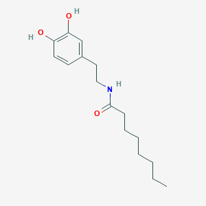 molecular formula C16H25NO3 B2901358 N-[2-(3,4-dihydroxyphenyl)ethyl]octanamide CAS No. 105026-81-1