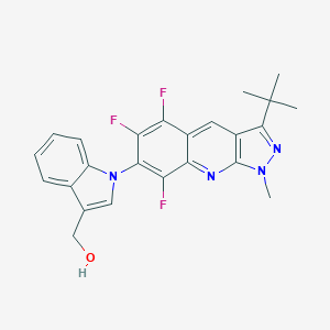 [1-(3-tert-butyl-5,6,8-trifluoro-1-methyl-1H-pyrazolo[3,4-b]quinolin-7-yl)-1H-indol-3-yl]methanol