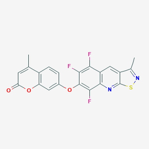 4-methyl-7-[(5,6,8-trifluoro-3-methylisothiazolo[5,4-b]quinolin-7-yl)oxy]-2H-chromen-2-one