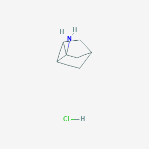 molecular formula C7H12ClN B2901374 Tricyclo[2.2.1.02,6]heptan-1-amine hydrochloride CAS No. 99669-34-8