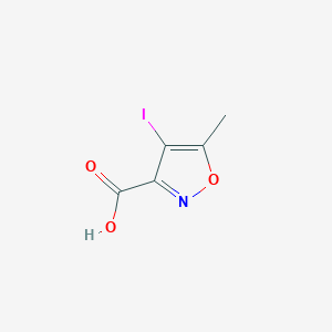 molecular formula C5H4INO3 B2901378 4-Iodo-5-methylisoxazole-3-carboxylic acid CAS No. 1822855-70-8