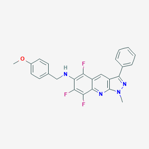 N-(4-methoxybenzyl)-N-(5,7,8-trifluoro-1-methyl-3-phenyl-1H-pyrazolo[3,4-b]quinolin-6-yl)amine