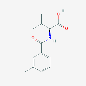 (2S)-3-methyl-2-[(3-methylbenzoyl)amino]butanoic acid