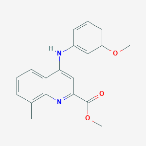 molecular formula C19H18N2O3 B2901384 N-(3-acetylphenyl)-1-methyl-2,4-dioxo-3-(2-oxo-2-pyrrolidin-1-ylethyl)-1,2,3,4-tetrahydroquinazoline-6-sulfonamide CAS No. 1207060-28-3