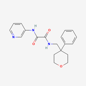 molecular formula C19H21N3O3 B2901388 N1-((4-phenyltetrahydro-2H-pyran-4-yl)methyl)-N2-(pyridin-3-yl)oxalamide CAS No. 1251698-06-2