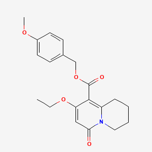 4-methoxybenzyl 8-ethoxy-6-oxo-1,3,4,6-tetrahydro-2H-quinolizine-9-carboxylate