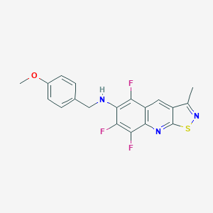 N-(4-methoxybenzyl)-N-(5,7,8-trifluoro-3-methylisothiazolo[5,4-b]quinolin-6-yl)amine