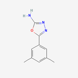 molecular formula C10H11N3O B2901407 5-(3,5-Dimethylphenyl)-1,3,4-oxadiazol-2-amine CAS No. 1016533-83-7