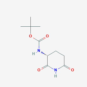 molecular formula C10H16N2O4 B2901436 (R)-3-Boc-amino-2,6-dioxopiperidine CAS No. 247913-83-3