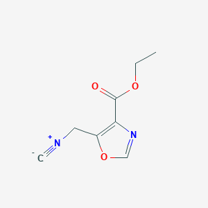 molecular formula C8H8N2O3 B2901458 Ethyl 5-(isocyanomethyl)-1,3-oxazole-4-carboxylate CAS No. 72030-75-2