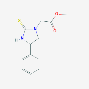 molecular formula C12H14N2O2S B290146 Methyl (4-phenyl-2-thioxo-1-imidazolidinyl)acetate 