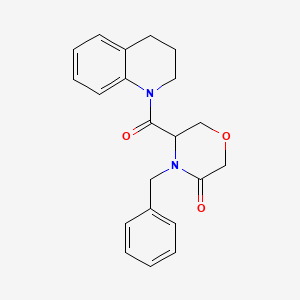 4-Benzyl-5-(1,2,3,4-tetrahydroquinoline-1-carbonyl)morpholin-3-one