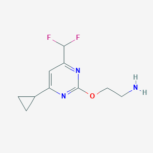 2-(4-Cyclopropyl-6-difluoromethylpyrimidin-2-yloxy)ethylamine