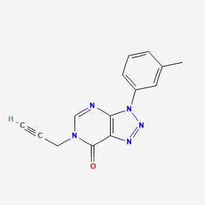 molecular formula C14H11N5O B2901483 3-(3-Methylphenyl)-6-prop-2-ynyltriazolo[4,5-d]pyrimidin-7-one CAS No. 872590-98-2