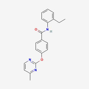 molecular formula C20H19N3O2 B2901487 N-(2-ethylphenyl)-4-((4-methylpyrimidin-2-yl)oxy)benzamide CAS No. 1334375-05-1