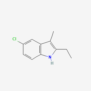 molecular formula C11H12ClN B2901494 5-氯-2-乙基-3-甲基-1H-吲哚 CAS No. 563539-28-6